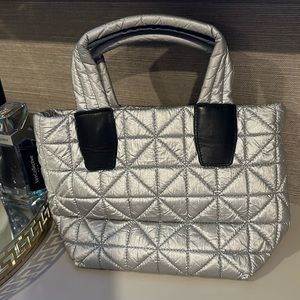 Silver clutch or Crossbody bag